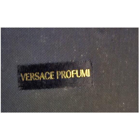 Versace Profumi Box Bag Red Satin Gold medallion snap closure 5" x 3"x4" Clean - Picture 3 of 11